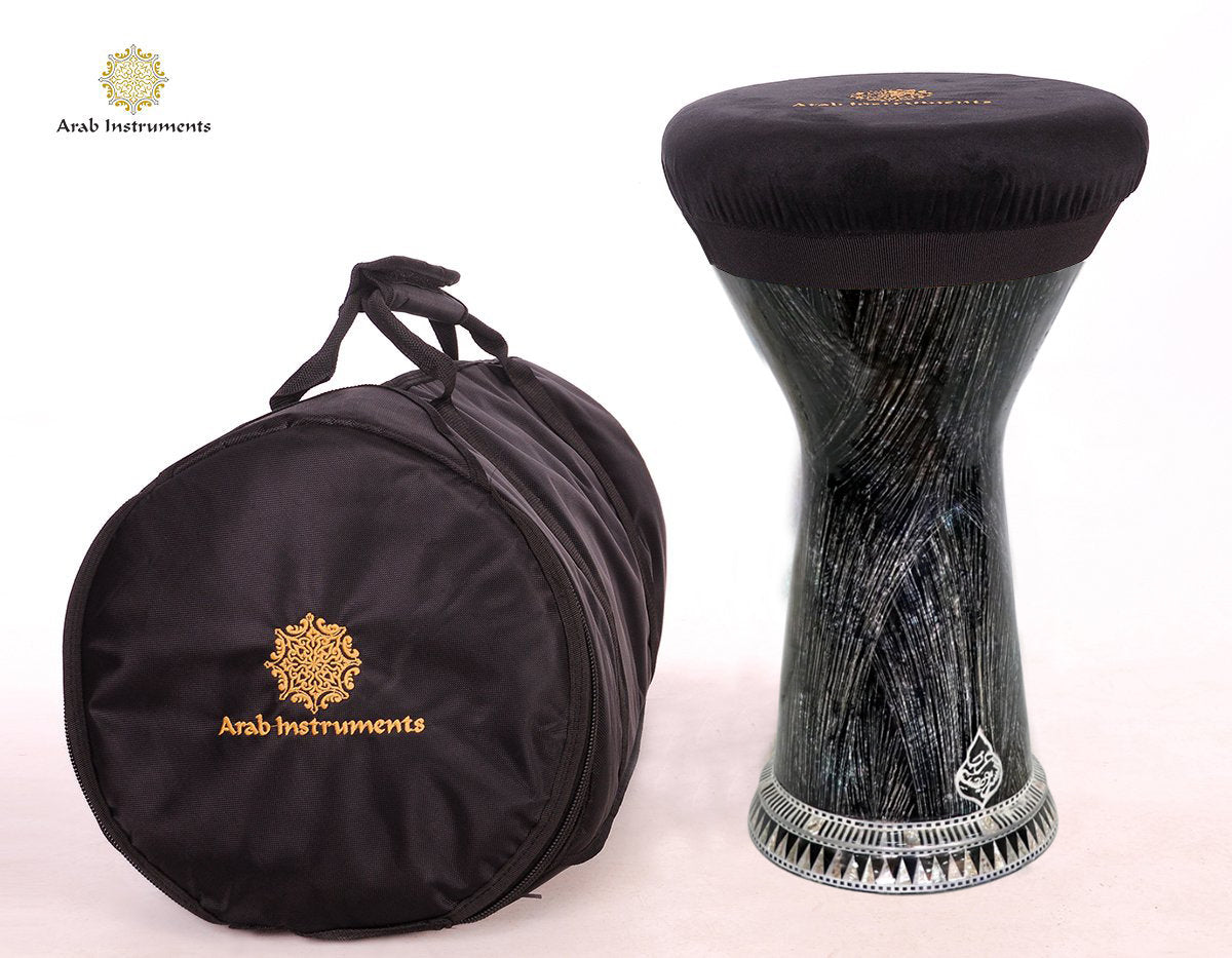 Arab Instruments Darbuka Doumbek New Generation The Black Pearl Sparks #10046