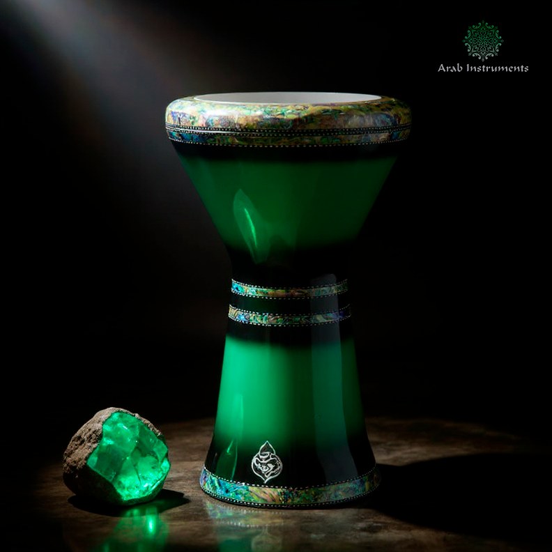 The Green Darbuka Drum