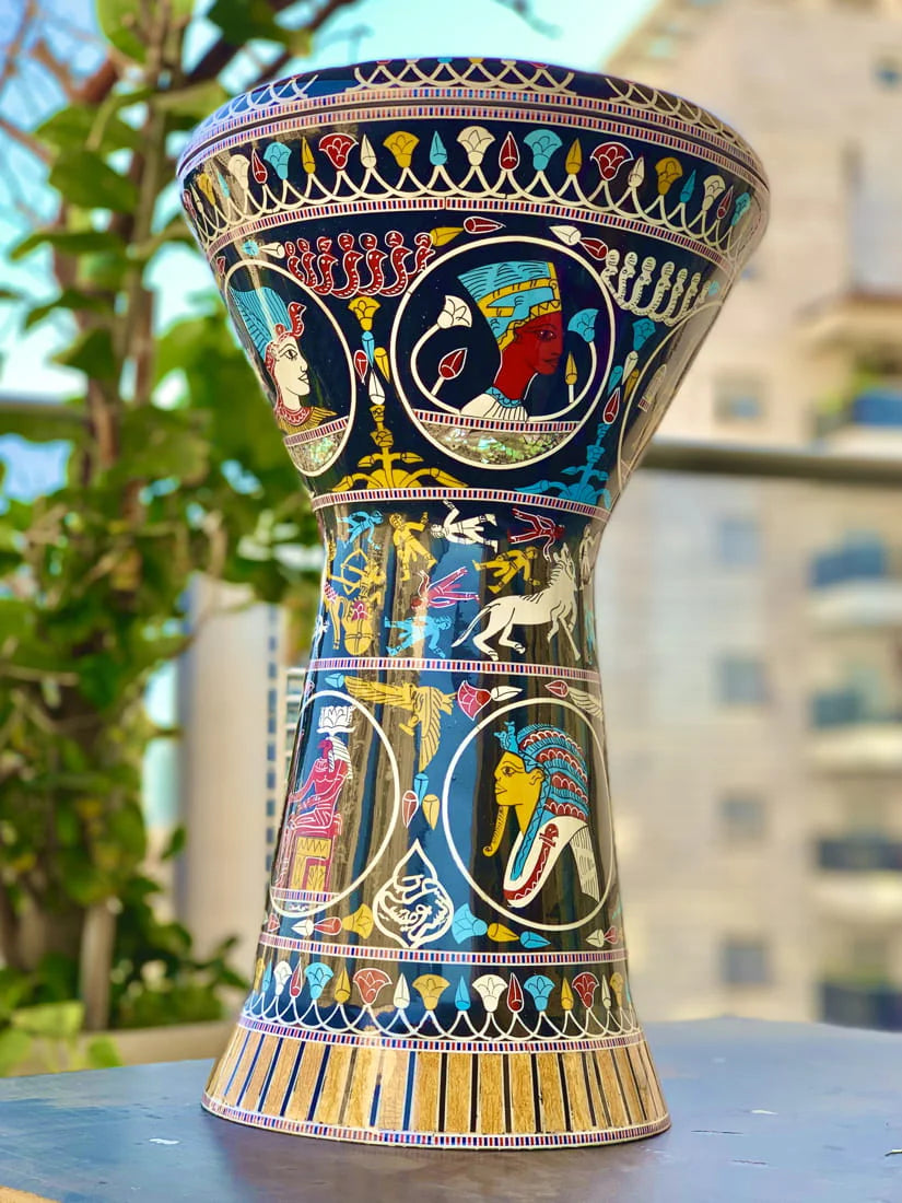 Sombaty Plus The Pharaoh Darbuka Special Edition + Golden Mirror Skin #20053