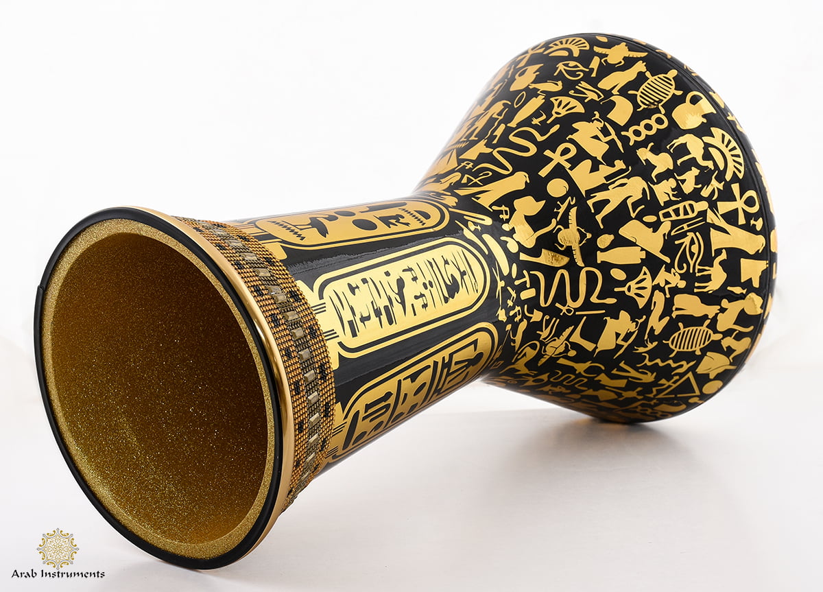 Sombaty Plus Darbuka Doumbek Golden Hieroglyphs #F3