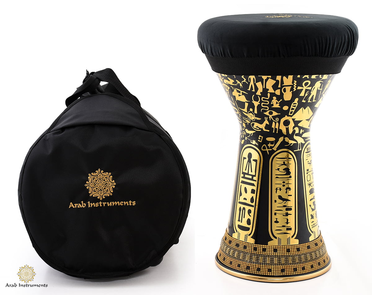 Sombaty Plus Darbuka Doumbek Golden Hieroglyphs #F3