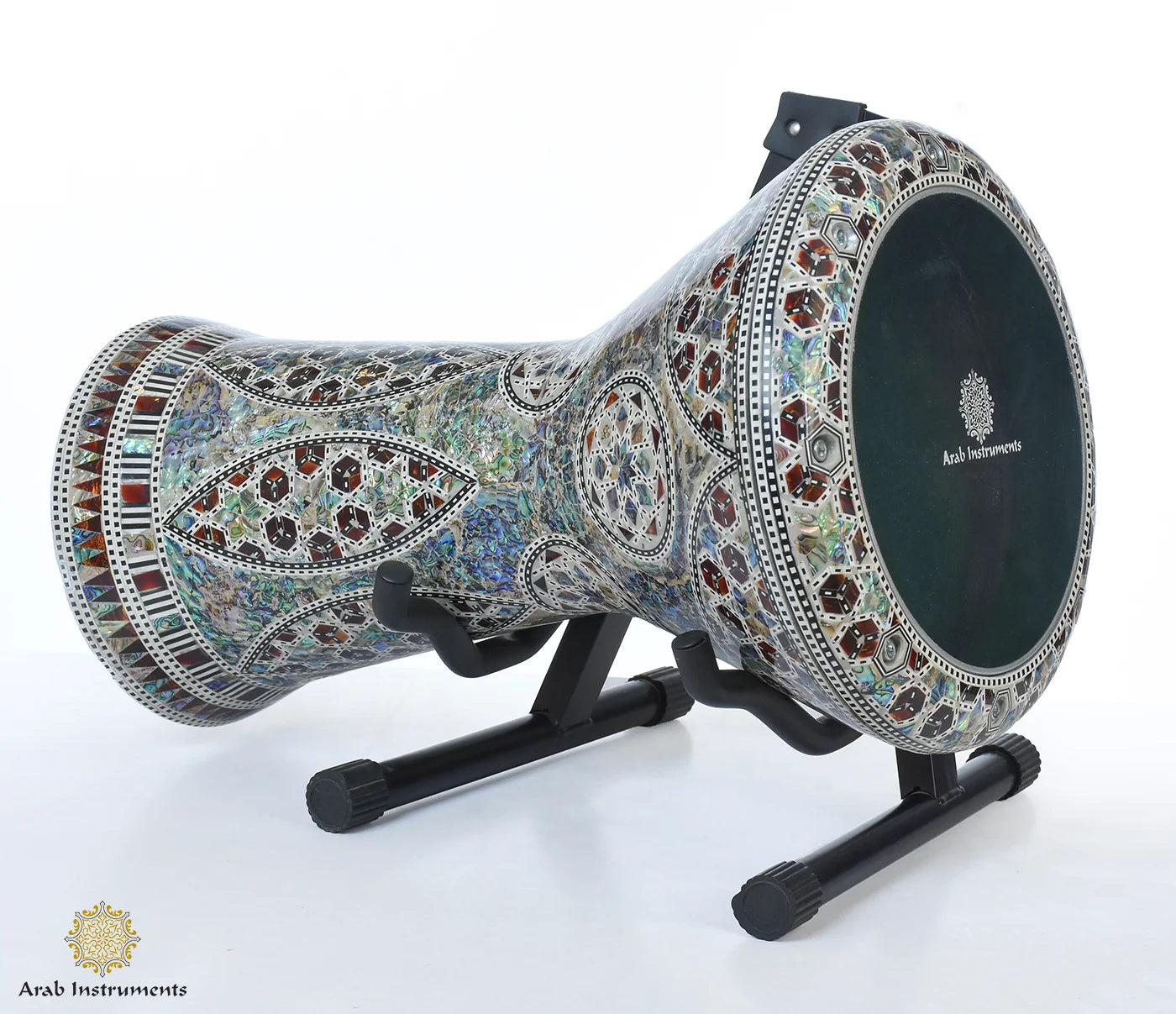 Premium Sombaty Plus Doumbek Drum with Green Pearl Mosaic Design