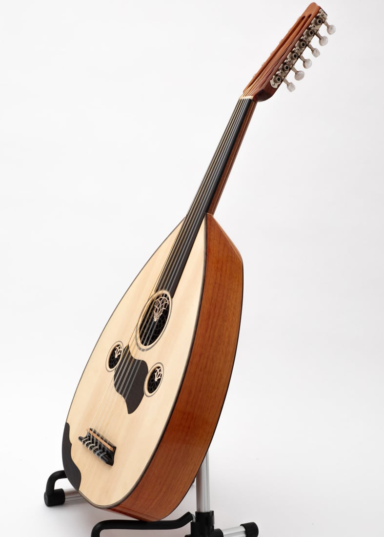 Arabic Electric Oud Walnut With Guitar Pegs #035D