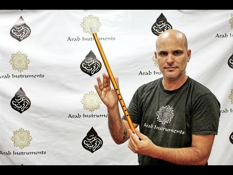 (Tuning Bolahenk, Mi Bayat) Arab Instruments Professional Plastic Ney 20.82" Gold