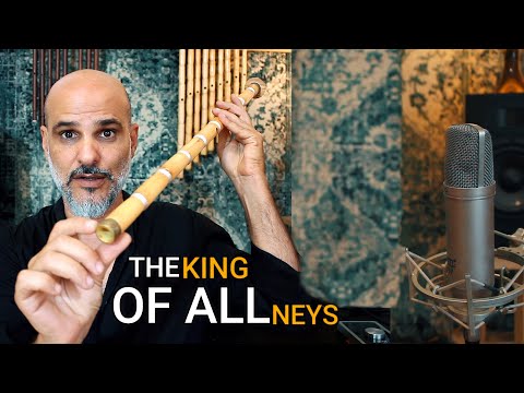 First Class Crown Series Turkish Ney Bone and Wood Bashpare + Hard Case