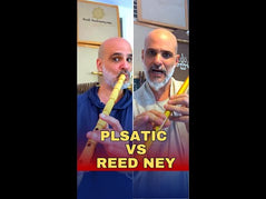 (Tuning Supurde, Re bayat - D) Arab Instruments Professional Plastic Ney 23.38" Gold