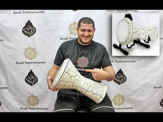 Beginner Aluminum Darbuka Doumbek - White Wall #008