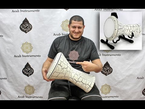 Beginner Aluminum Darbuka Doumbek - White Wall #008