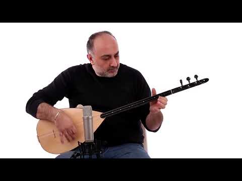 Quality Saz Baglama Short Neck Walnut #D31