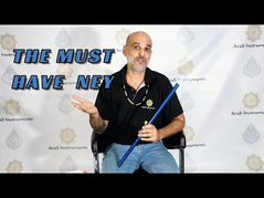 (Tuning Supurde, Re bayat - D) Arab Instruments Professional Plastic Ney 23.38" Gold