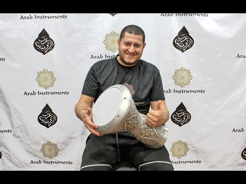 Beginner Aluminum Doumbek Darbuka - Silver Shield #004