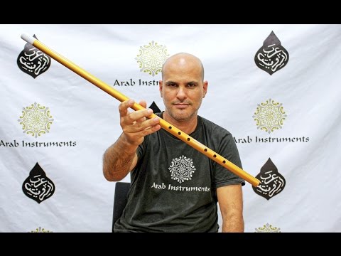 (Tuning Kiz, Si - B) Arab Instruments Professional Plastic Ney 28.68" Gold Metal