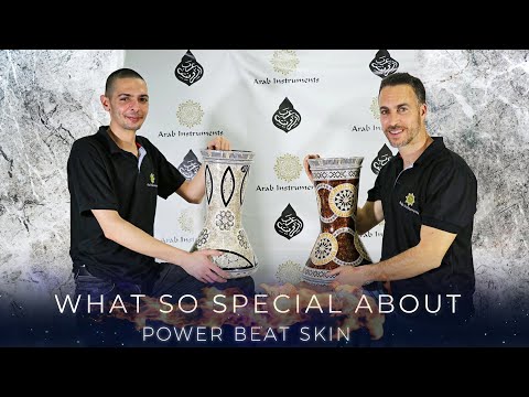9" Power Beat White Skin for Doumbek / Darbuka