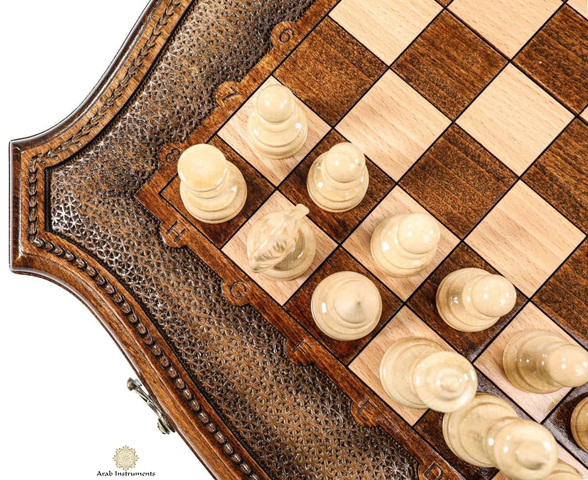 Hand Carved Premium Chess The Brown Contour #AI21303