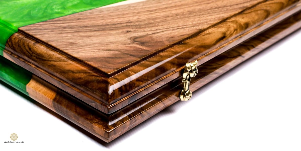 Hand Carved Luxury Backgammon The River #AI12631