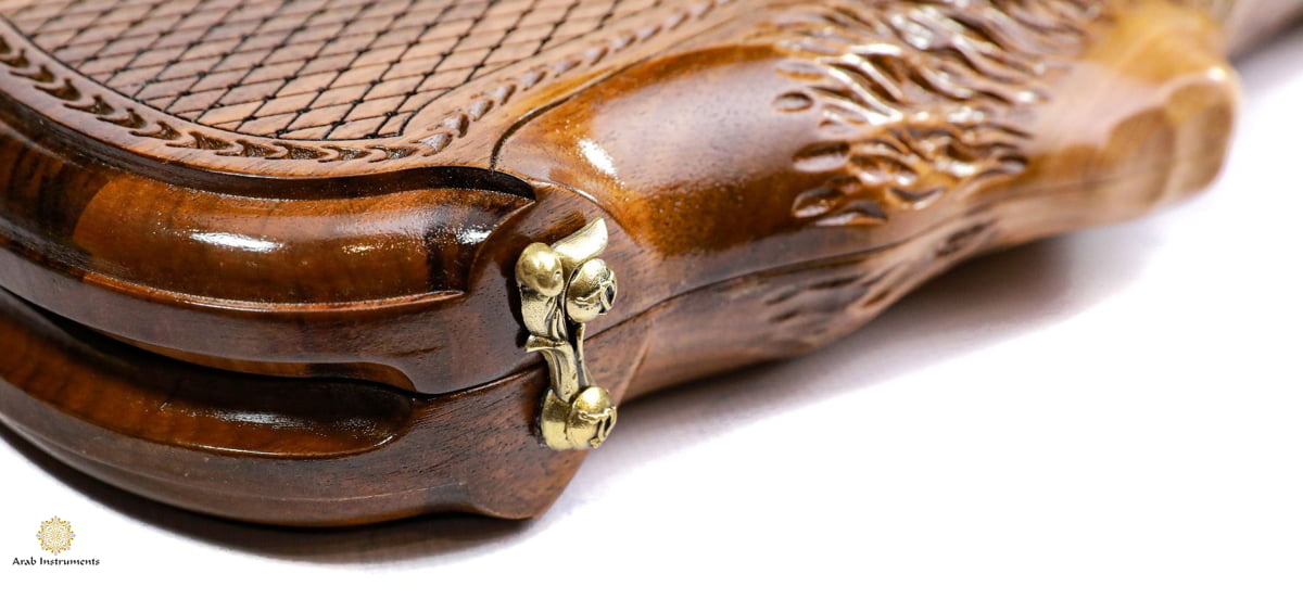 Hand Carved Premium Backgammon Green Tree and Mount Ararat #AI12172