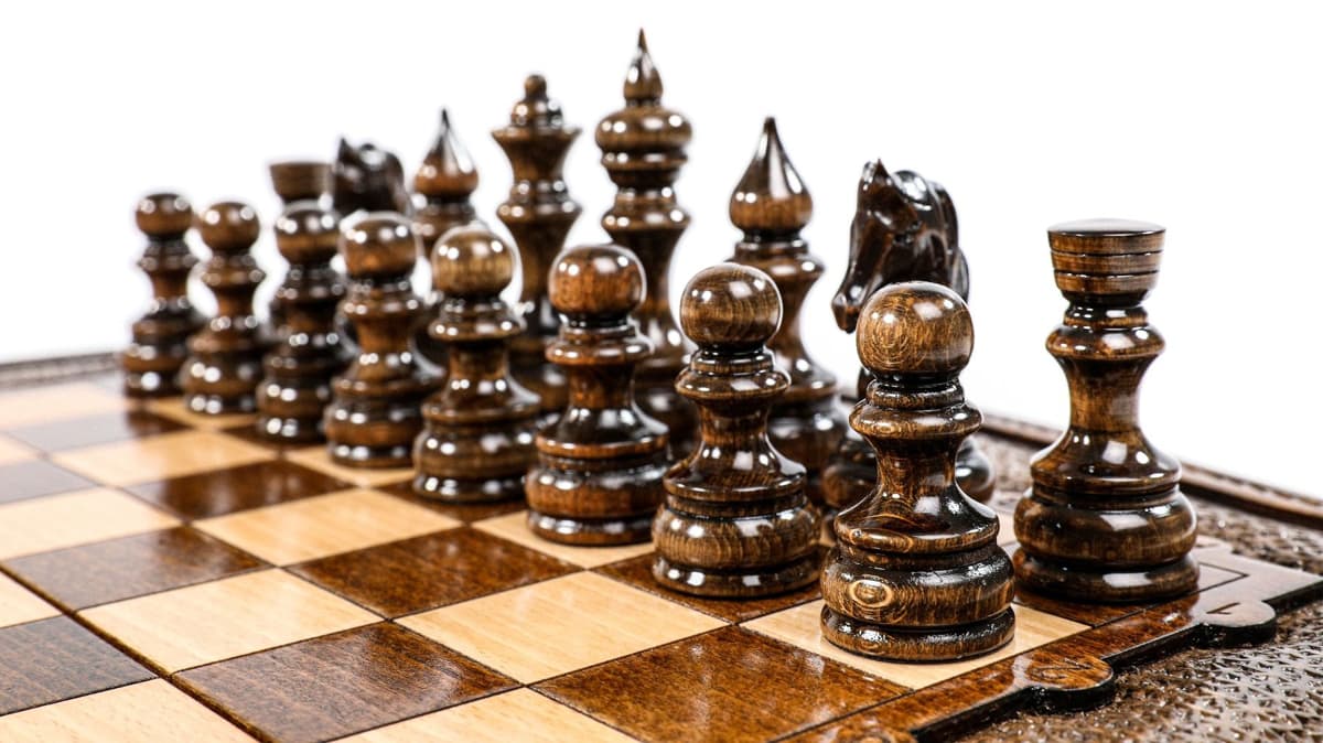 Hand Carved Premium Chess The Brown Contour #AI21303