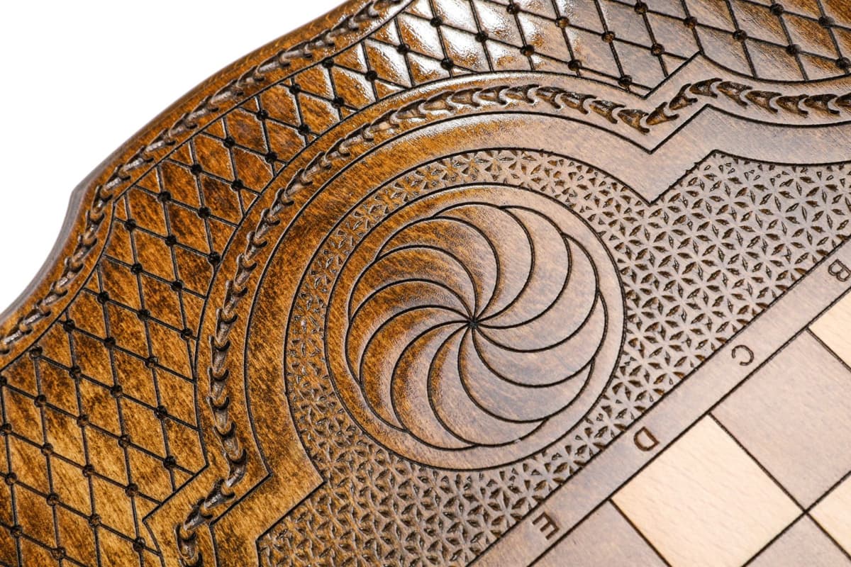 Hand Carved Premium Backgammon Warrior Vardan Mamikonyan #AI11324