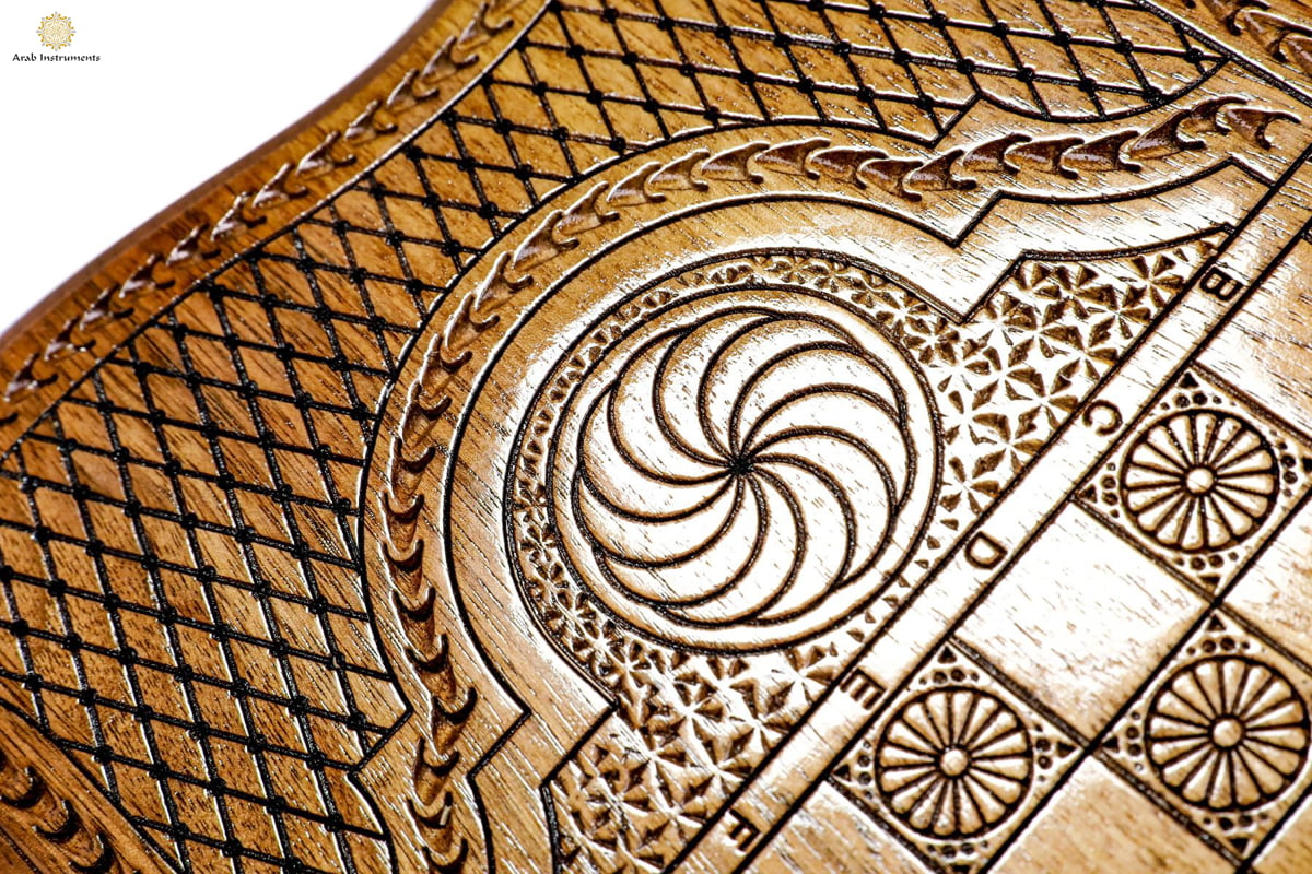 Hand Carved Premium Backgammon Green Tree and Mount Ararat #AI12172