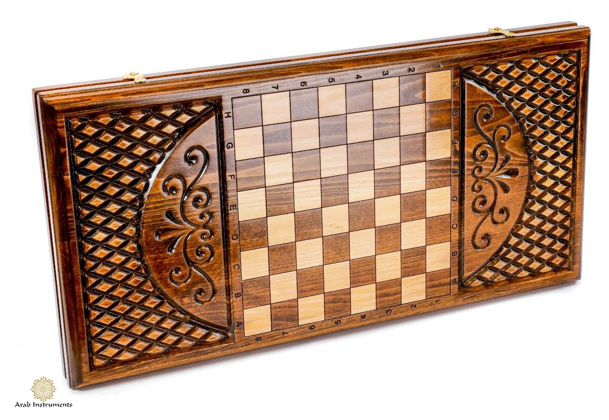 Hand Carved Premium Backgammon Uzbekistan #AI11641U