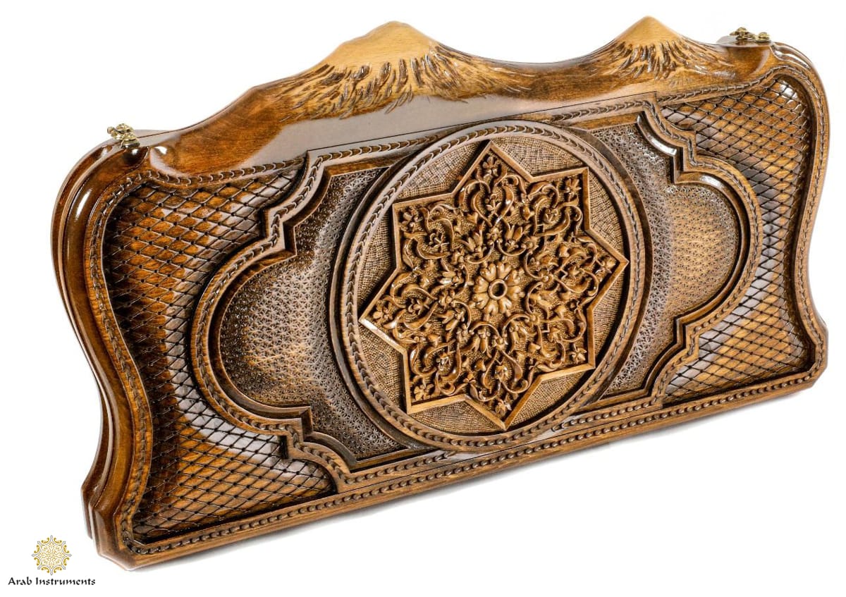 Hand Carved Premium Backgammon Arms of Tajikistan #AI11850Tajikistan
