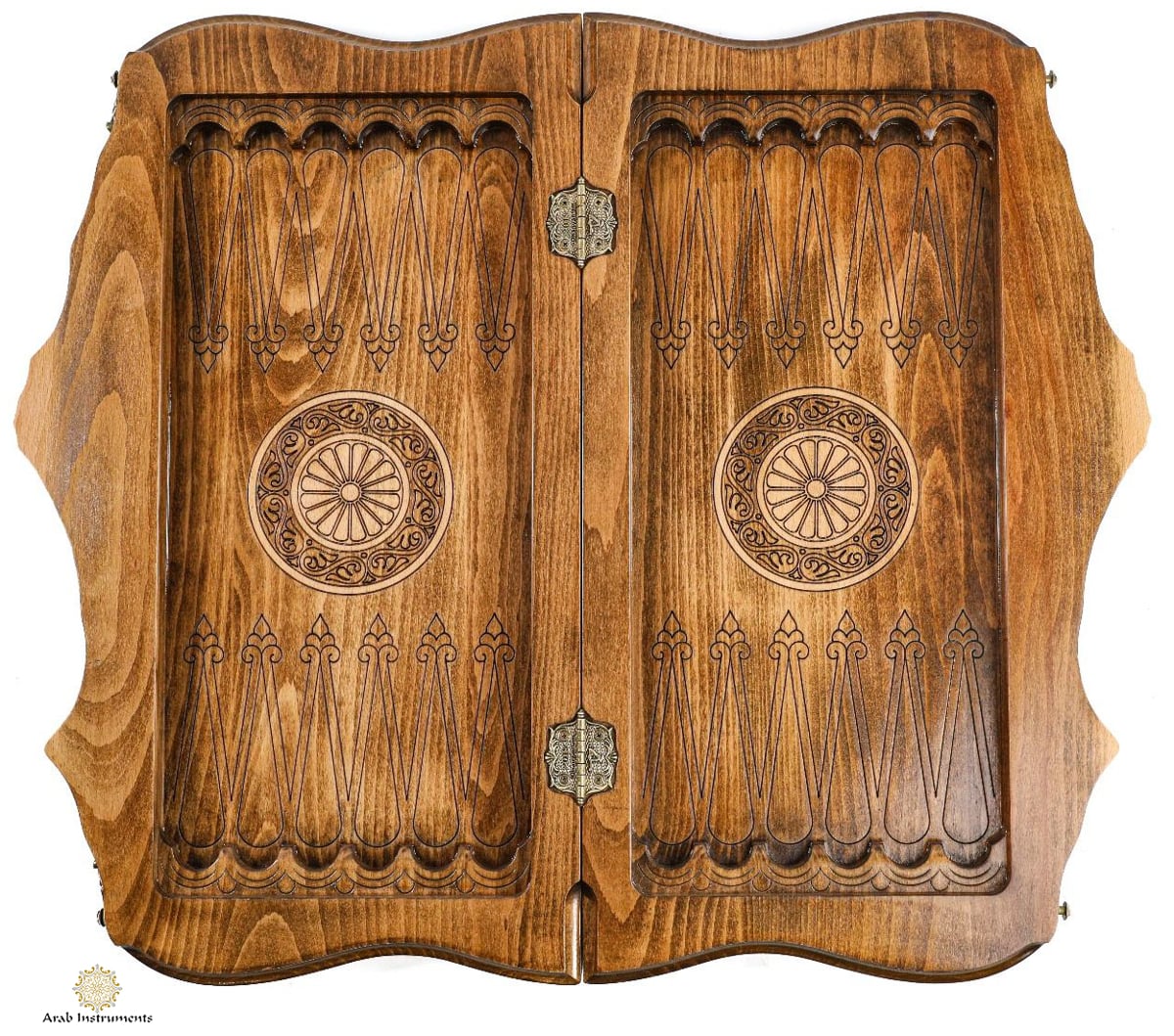 Hand Carved Luxury Chess / Backgammon Board Ornamental #AI31123