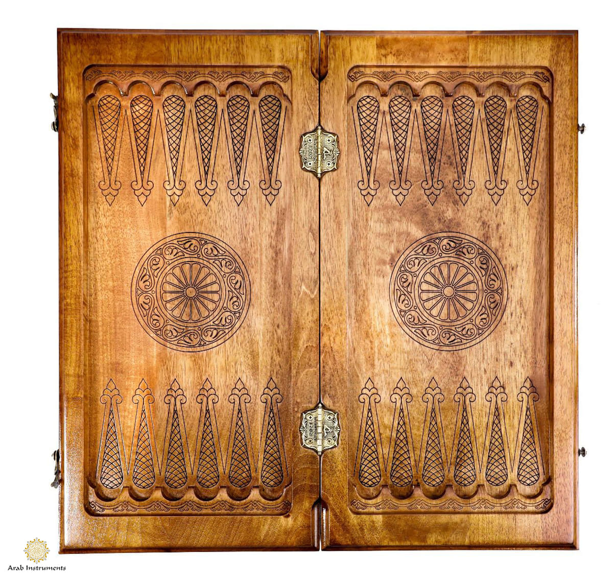 Hand Carved Premium Backgammon Tree Of Love Blue #AI12621 blue