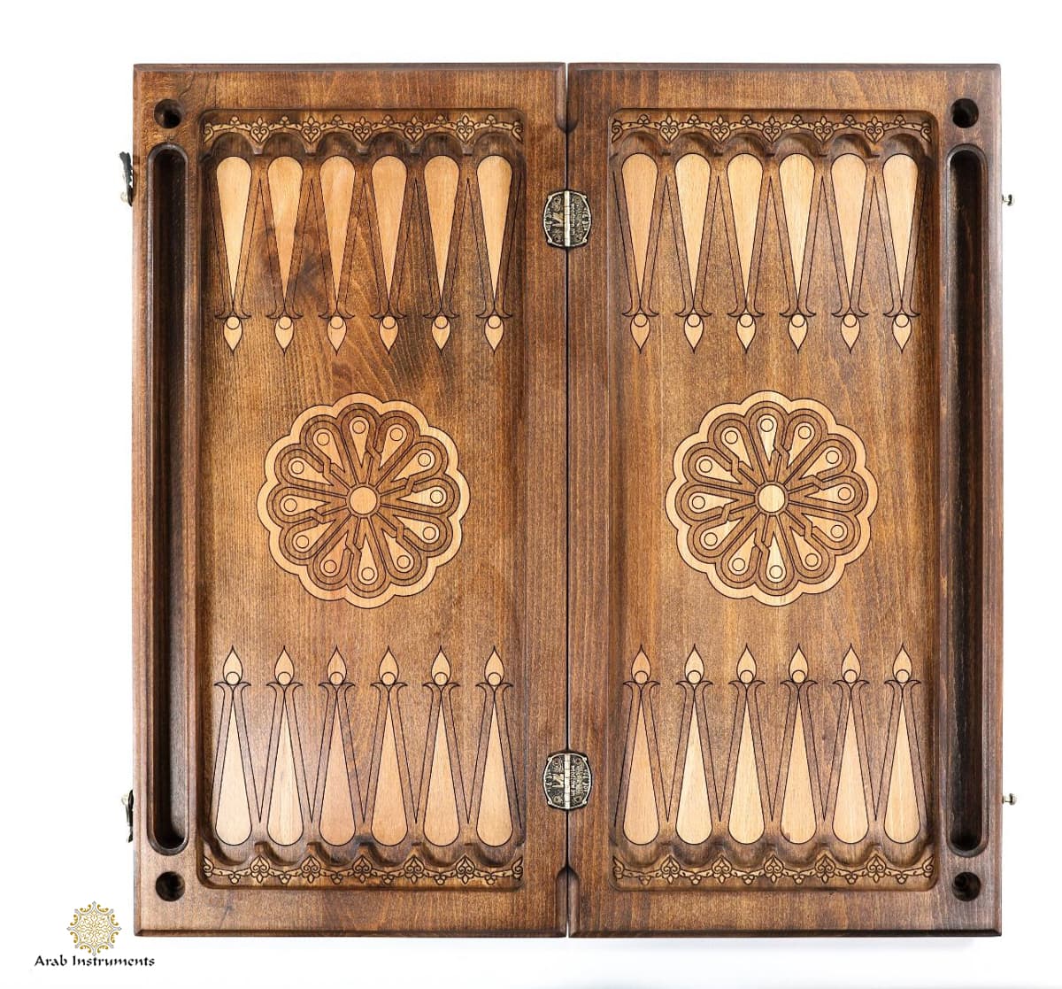 Hand Carved Premium Backgammon The Wolf #AI11570