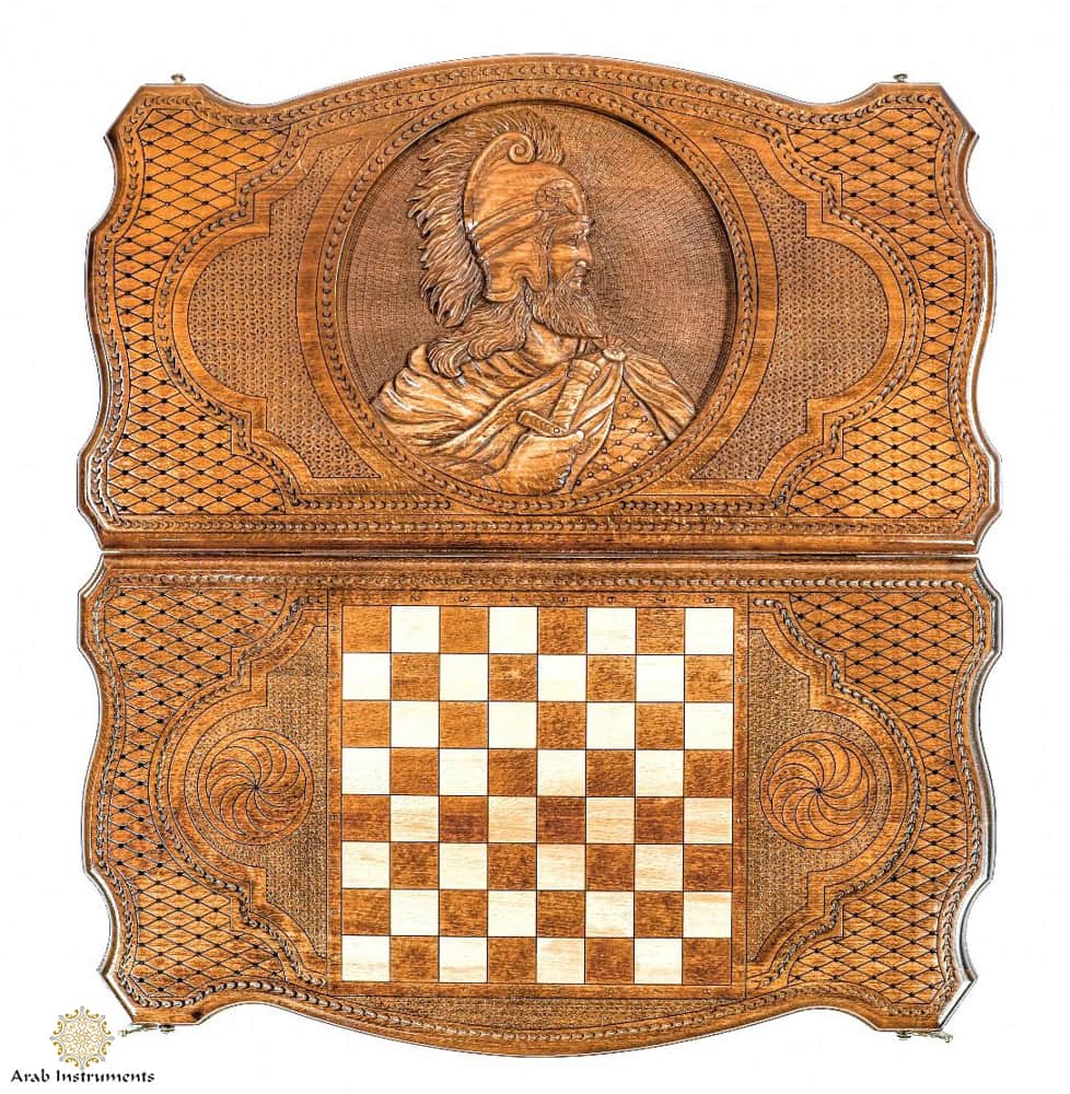 Hand Carved Premium Backgammon Warrior Vardan Mamikonyan #AI11324