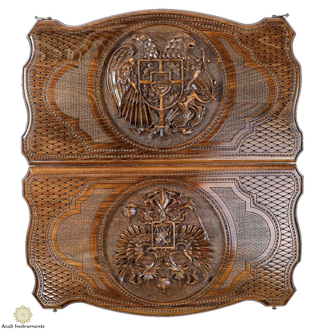 Hand Carved Premium Backgammon Arms #AI11331