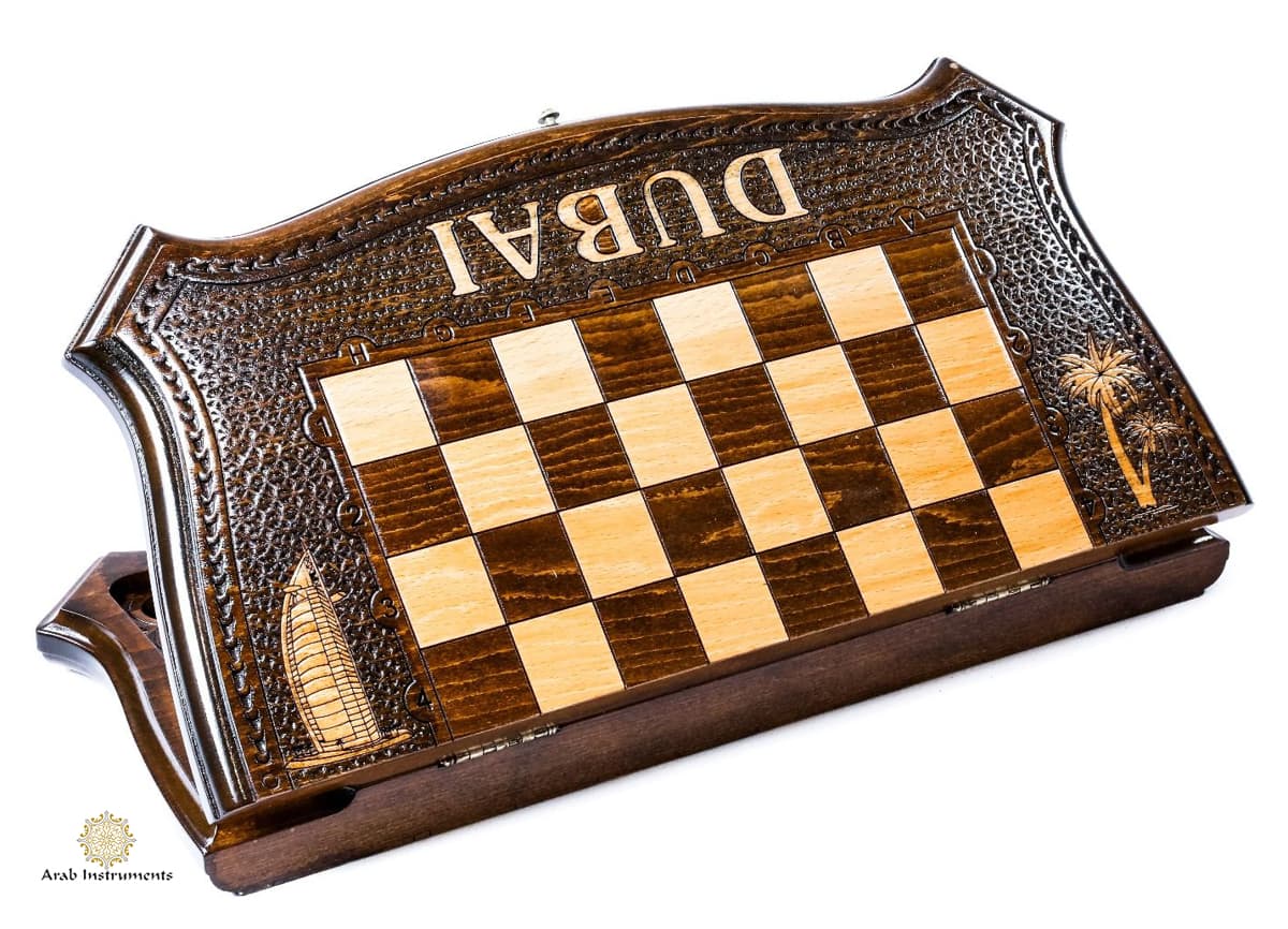 Hand Carved Premium Chess / Backgammon Dubai #AI31359
