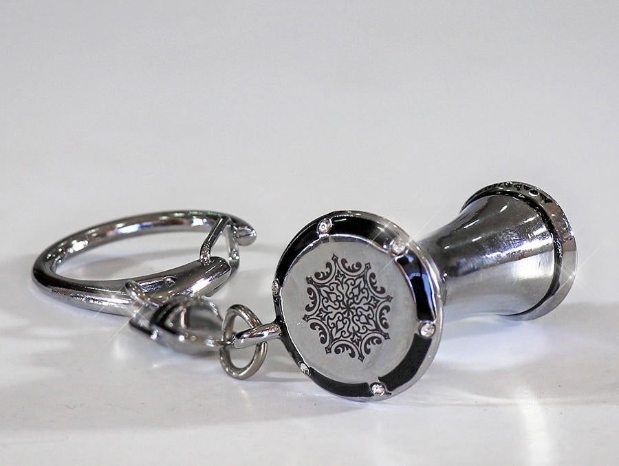 2 Pcs Miniature Metal Chrome Darbuka / Doumbek KeyChain #104