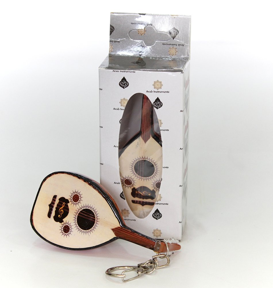 Miniature Oud Key Chain - Ibrahim Sukar Replica (2 Units)