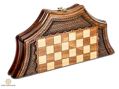 Hand Carved Star Shape Chess #AI21608