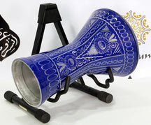 Beginner Aluminum Darbuka Doumbek - Blue Flowers #002