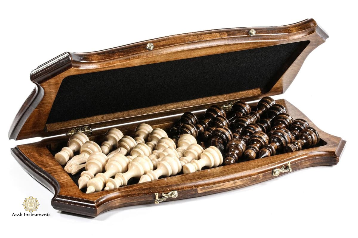 Hand Carved Premium Chess The Brown Contour #AI21303