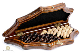 Hand Carved Star Shape Chess #AI21608