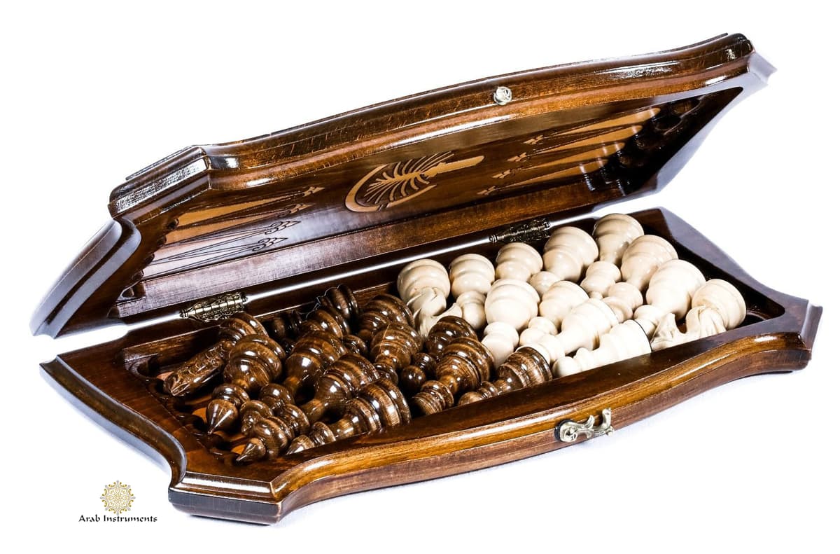 Hand Carved Premium Chess / Backgammon Dubai #AI31359