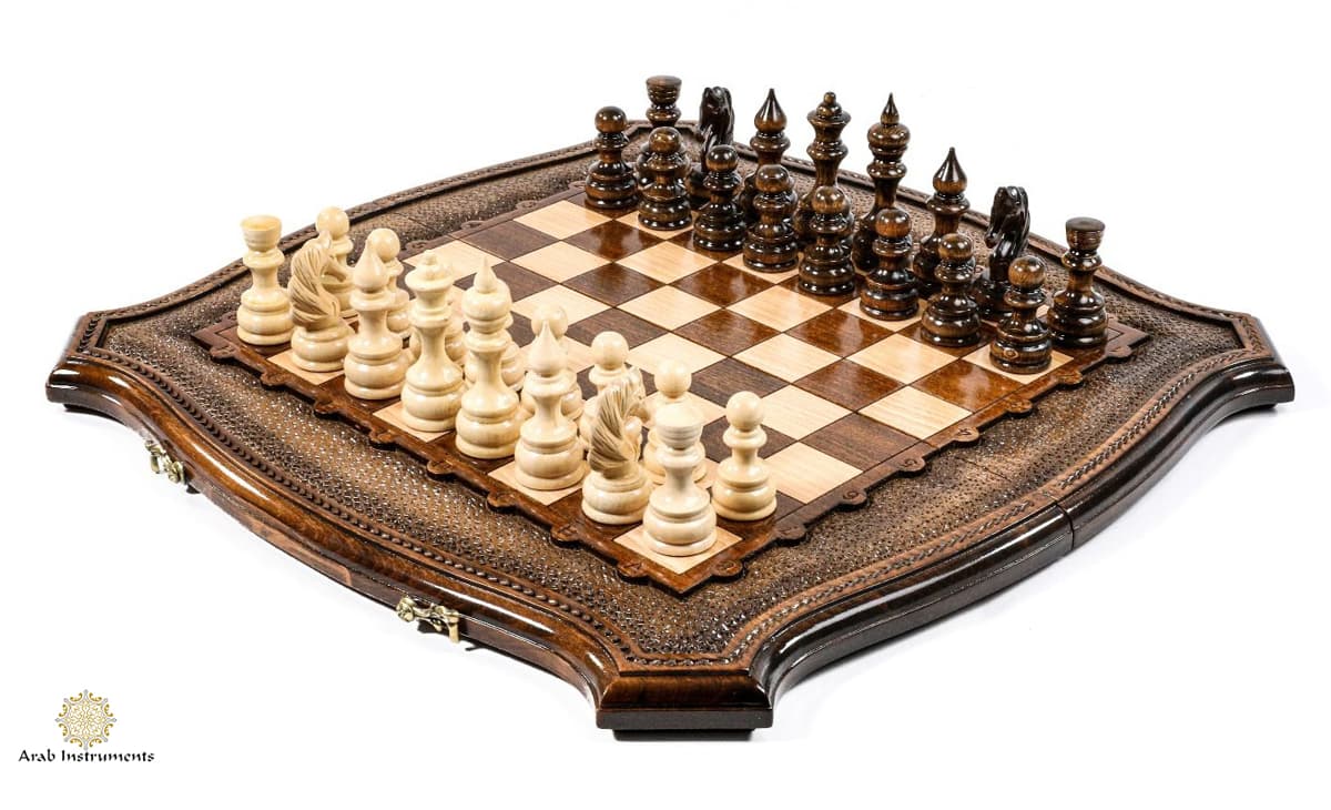 Hand Carved Premium Chess The Brown Contour #AI21303