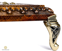 Hand Carved Square Premium Chess & Bronze Legs #AI21712