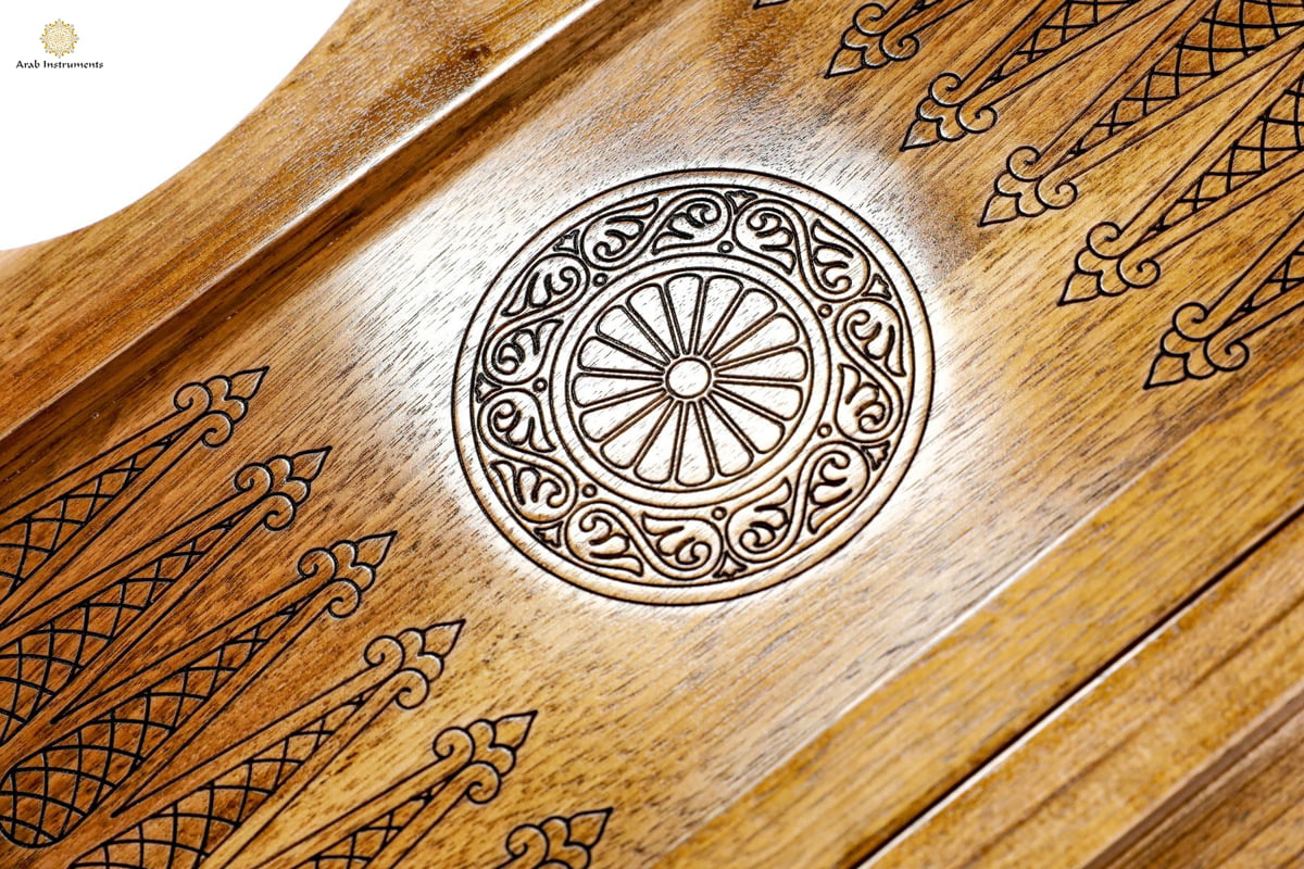Hand Carved Premium Backgammon Green Tree and Mount Ararat #AI12172