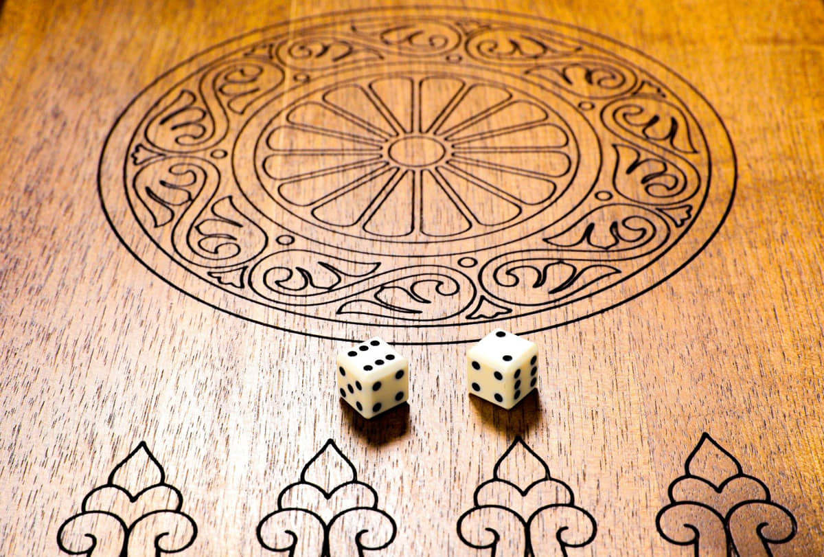 Hand Carved Premium Backgammon Tree Of Love Blue #AI12621 blue