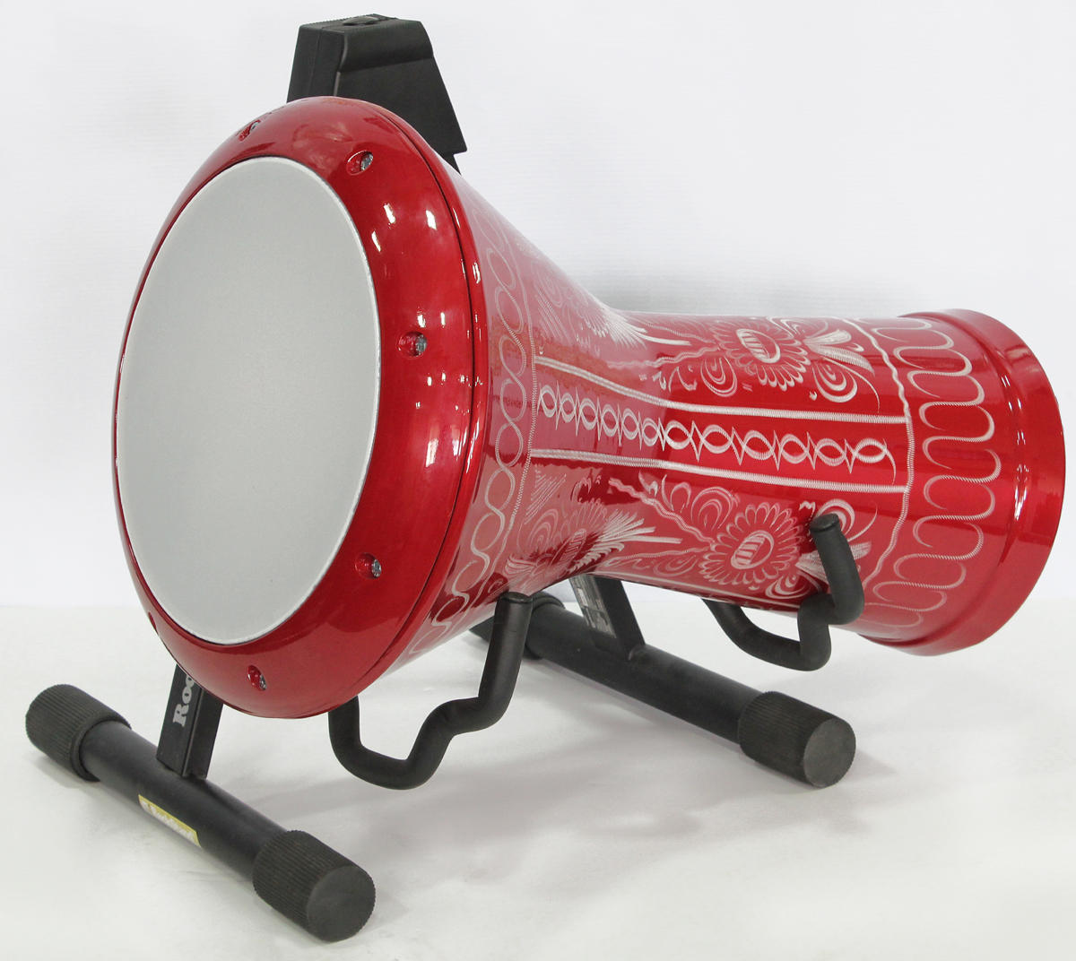 Arab Instruments Beginner Aluminum Darbuka Doumbek - Red Flowers #006