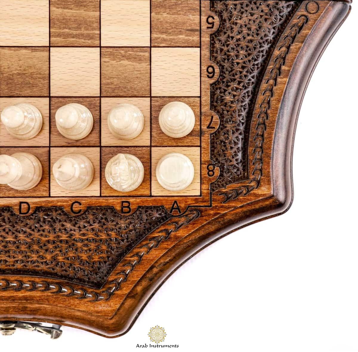 Hand Carved Star Shape Chess #AI21608