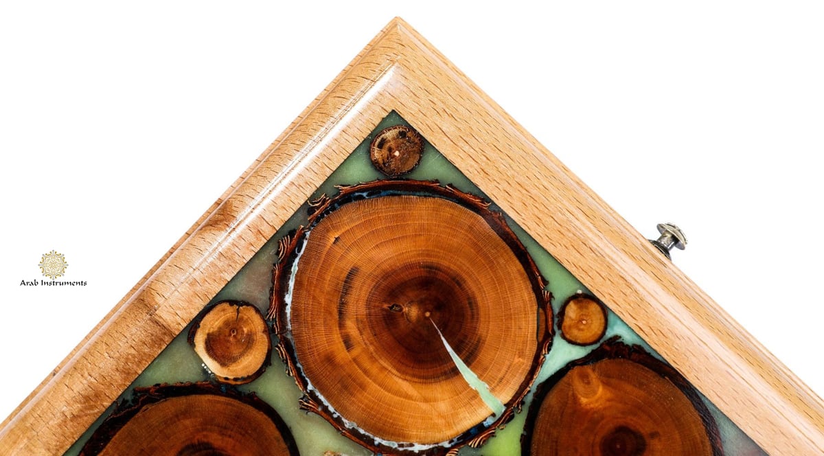 Superb Backgammon with Tree Branch Slices and Epoxy #AI11504turquoise