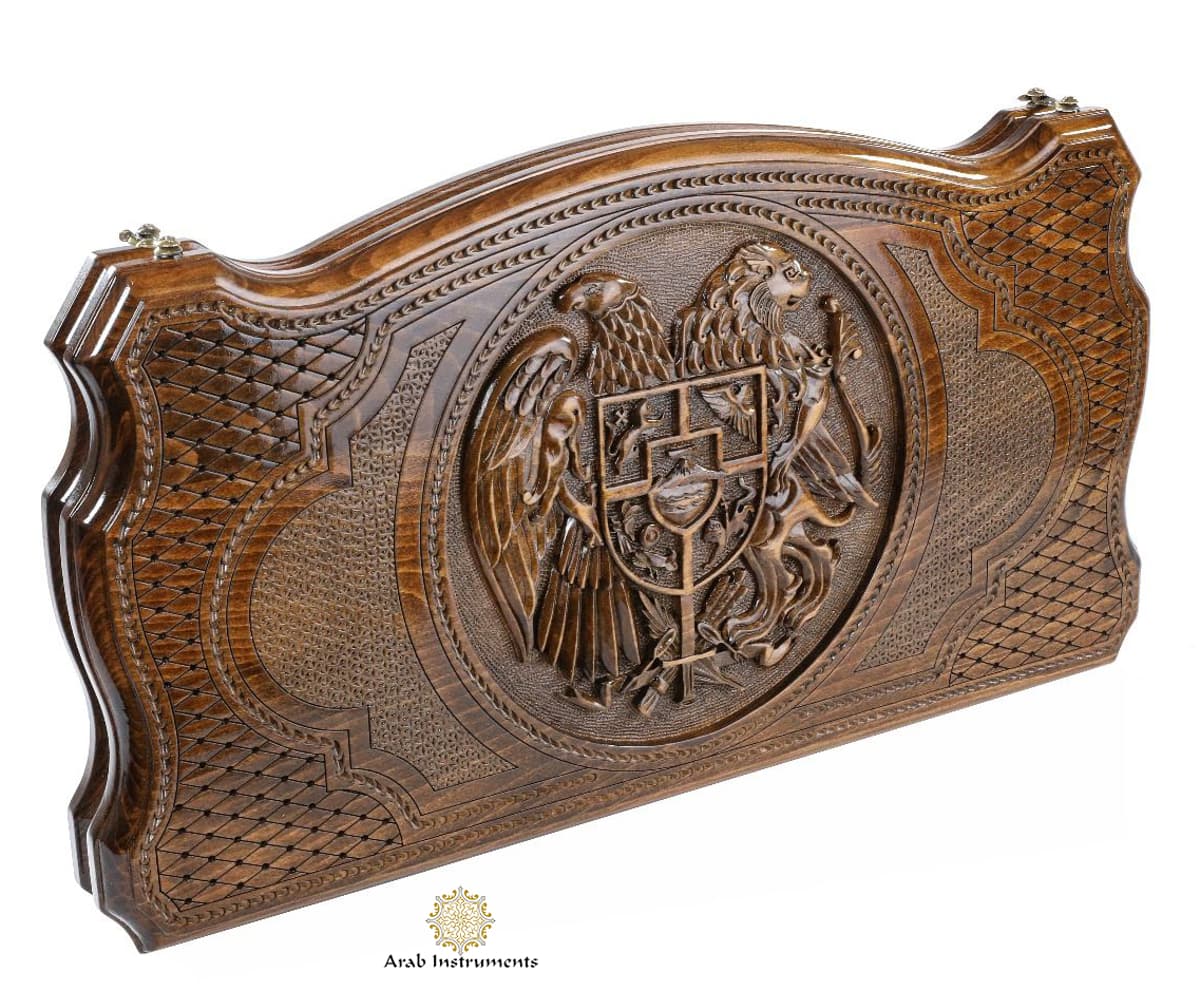 Hand Carved Premium Backgammon Arms #AI11331