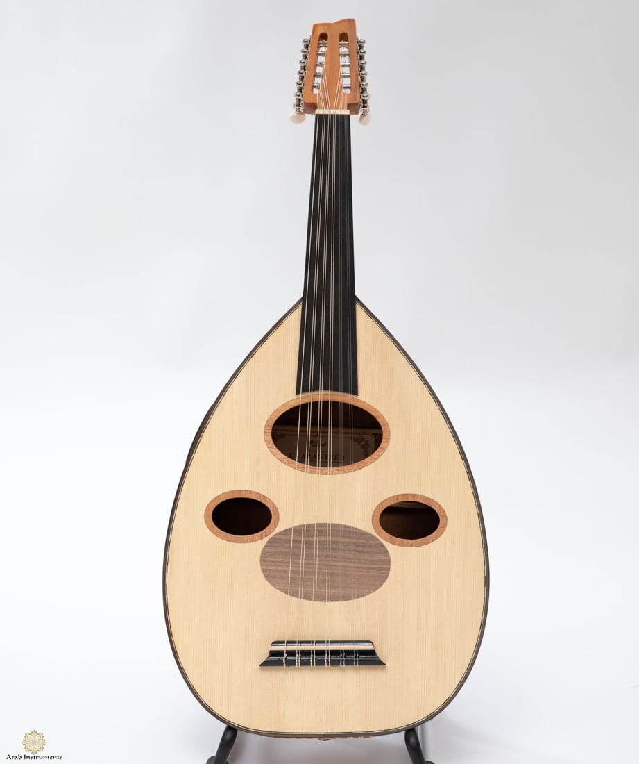Professional Mahogany Turkish Electric Oud with Equalizer and Guitar Pegs 032D
