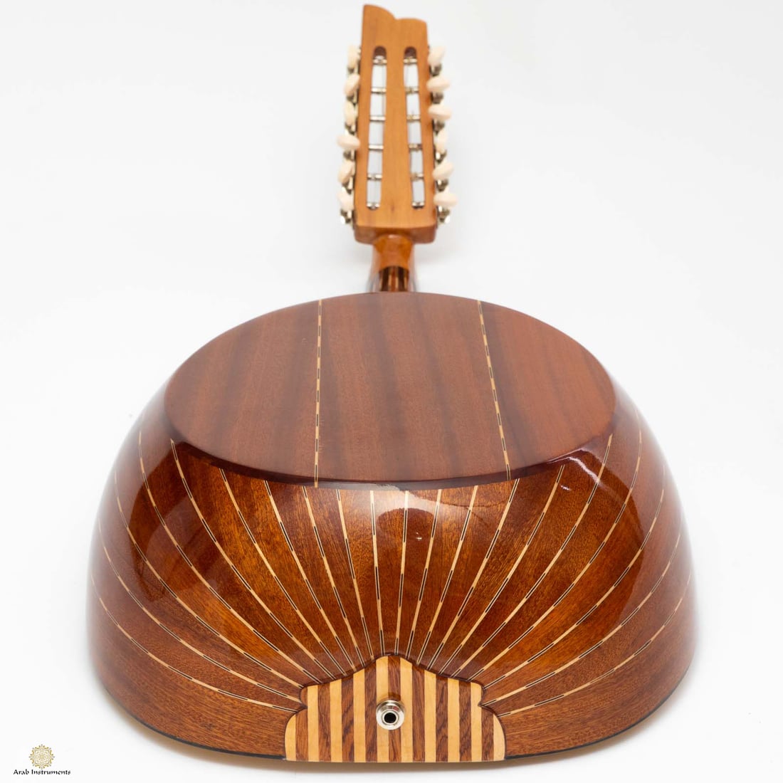 Professional Mahogany Turkish Electric Oud with Equalizer and Guitar Pegs 032D