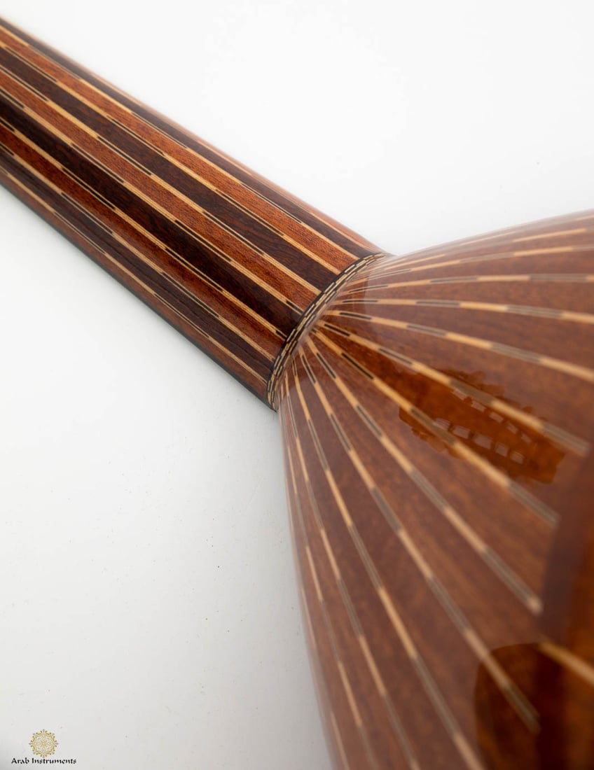 Professional Mahogany Turkish Electric Oud with Equalizer and Guitar Pegs 032D