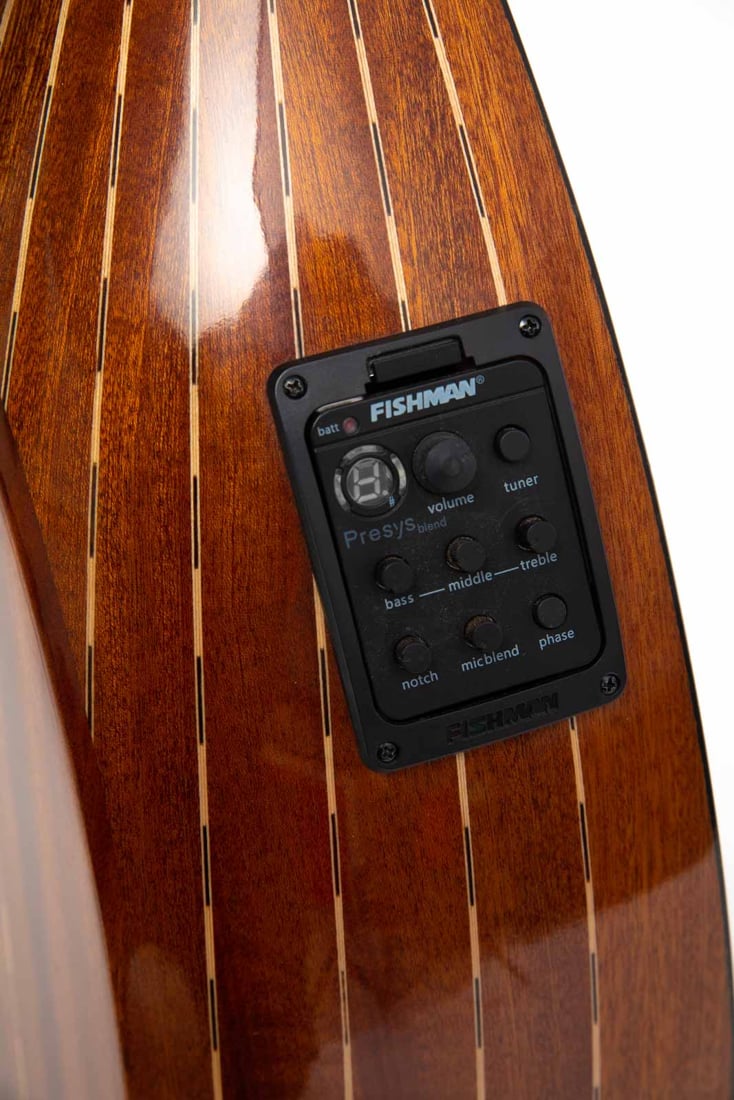 Professional Mahogany Turkish Electric Oud with Equalizer and Guitar Pegs 032D